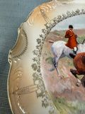 Vintage Luechtenburg 10" Porcelain Hunt Plate
