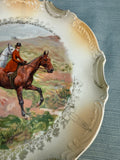 Vintage Luechtenburg 10" Porcelain Hunt Plate