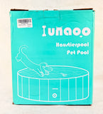 Lunaaoo Round Pet Pool, Aqua, Med. 47" diameter x 12" h - Brand New!