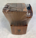 Brodark 13-Slot Acacia Wood Knife Block w/Sharpeners - Brand New!