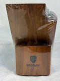 Brodark 13-Slot Acacia Wood Knife Block w/Sharpeners - Brand New!