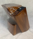 Brodark 13-Slot Acacia Wood Knife Block w/Sharpeners - Brand New!