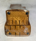 Brodark 13-Slot Acacia Wood Knife Block w/Sharpeners - Brand New!
