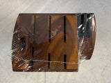 Brodark 13-Slot Acacia Wood Knife Block w/Sharpeners - Brand New!