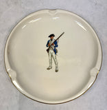 Vintage Syracuse China Colonial Revolutionary Soldier Ashtray