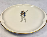 Vintage Syracuse China Colonial Revolutionary Soldier Ashtray