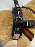 Black Leather Guide Dog Padded Harness