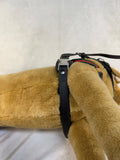Black Leather Guide Dog Padded Harness