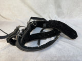 Black Leather Guide Dog Padded Harness
