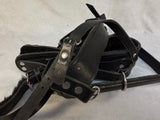 Black Leather Guide Dog Padded Harness