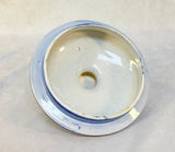 Large Blue Transferware Pottery Tea Pot