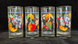 Corelle Coordinates Fruit Basket 16 oz. Glasses Drinkware - Lot of 4
