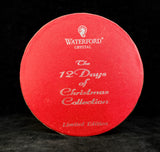 Waterford 4" Crystal Bell Turtle Dove 12 Days of Christmas Collection