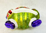 Christopher Radko 25th Anniversary Santa & Present Glass Ornaments