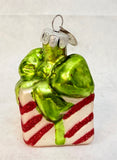 Christopher Radko 25th Anniversary Santa & Present Glass Ornaments