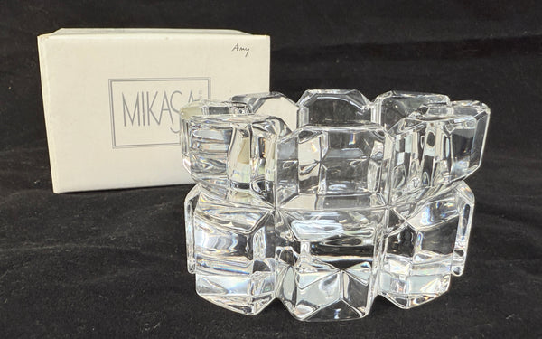 Mikasa Reflections Oval Candleholder 2 1/4"