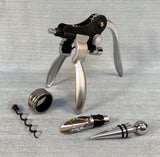 Connoisseur Corkscrew Deluxe Wood Box Set (missing foil cutter)