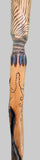 68" Hand Carved Walking Stick