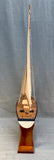 Large Wooden Model Sailboat