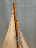 Large Wooden Model Sailboat