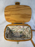 1999 Longaberger Basket Purse with Shoulder Strap & Fabric-covered Plastic Liner