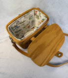 1999 Longaberger Basket Purse with Shoulder Strap & Fabric-covered Plastic Liner