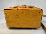 1999 Longaberger Basket Purse with Shoulder Strap & Fabric-covered Plastic Liner