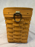 1999 Longaberger Basket Purse with Shoulder Strap & Fabric-covered Plastic Liner