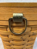 1999 Longaberger Basket Purse with Shoulder Strap & Fabric-covered Plastic Liner