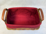 2003 Longaberger Christmas Collection Traditions Basket w/Lid, 2 Fabric & 1 Plastic Liner