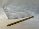 2003 Longaberger Christmas Collection Traditions Basket w/Lid, 2 Fabric & 1 Plastic Liner