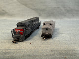 Southern Pacific N Scale Model Train Set - 7 Cars