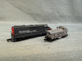 Southern Pacific N Scale Model Train Set - 7 Cars