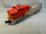 Lionel Santa Fe Locomotive 2333-20 & Sunoco Oil Tanker Car O Gauge Model Railroad