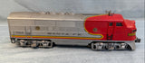 Lionel Santa Fe Locomotive 2333-20 & Sunoco Oil Tanker Car O Gauge Model Railroad