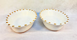 Vietri Italy Palladio Gold Oval Serving Bowls - Lot of 2