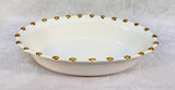 Vietri Italy Palladio Gold Oval Serving Bowls - Lot of 2