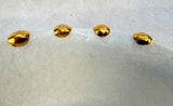 Vietri Italy Palladio Gold Oval Serving Bowls - Lot of 2