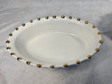 Vietri Italy Palladio Gold Oval Serving Bowls - Lot of 2