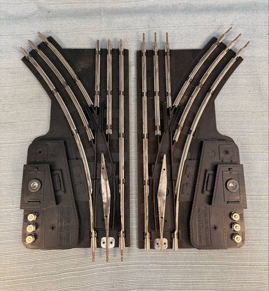 Louis Marx O Gauge Remote Control Left & Right Switches 034 - Lot of 2