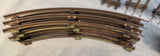 Model Railroad Metal 3 Rail O Gauge Train Track - Lot of 24 Sections