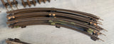 Model Railroad Metal 3 Rail O Gauge Train Track - Lot of 24 Sections
