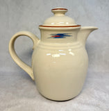 Noritake Stoneware Raindance Coffee Pot & Cream Pitcher