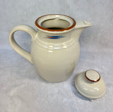 Noritake Stoneware Raindance Coffee Pot & Cream Pitcher