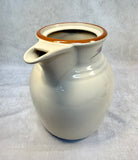Noritake Stoneware Raindance Coffee Pot & Cream Pitcher