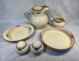 Noritake Stoneware Raindance Serving Pieces - Lot of 6