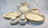 Noritake Stoneware Raindance Serving Pieces - Lot of 6