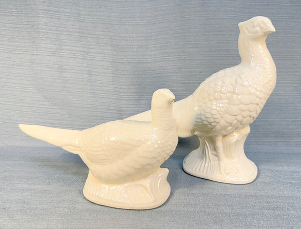 Pair of Ceramic Pheasant Figurines