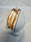 Raku Zoo Walrus Whistle by Chris Moses, Signed by Artist