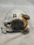 Raku Zoo Walrus Whistle by Chris Moses, Signed by Artist